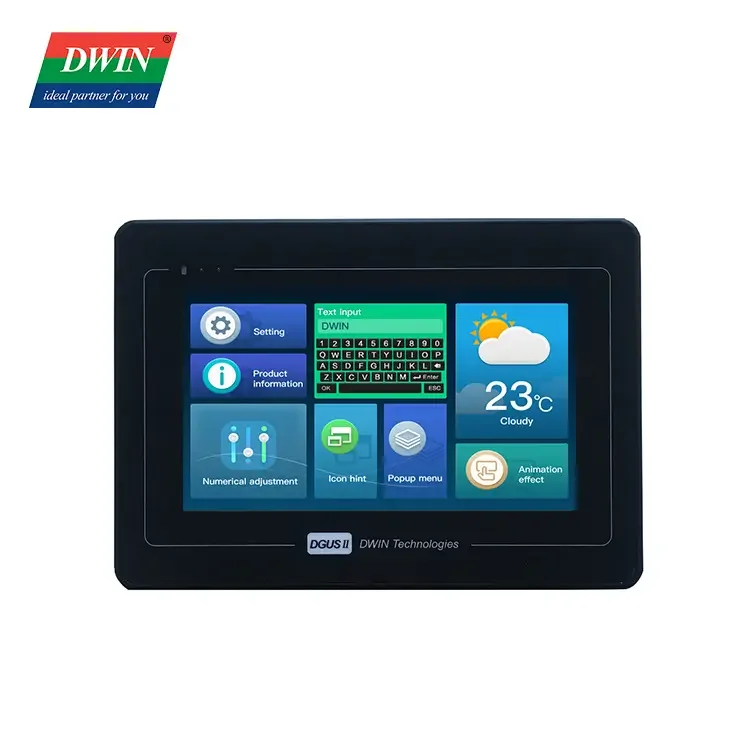 

DWIN 7 Inch 800x480 TFT LCD HMI UART Display Touch Screen Smart LCD Module Hmi Plc ESP32 Display