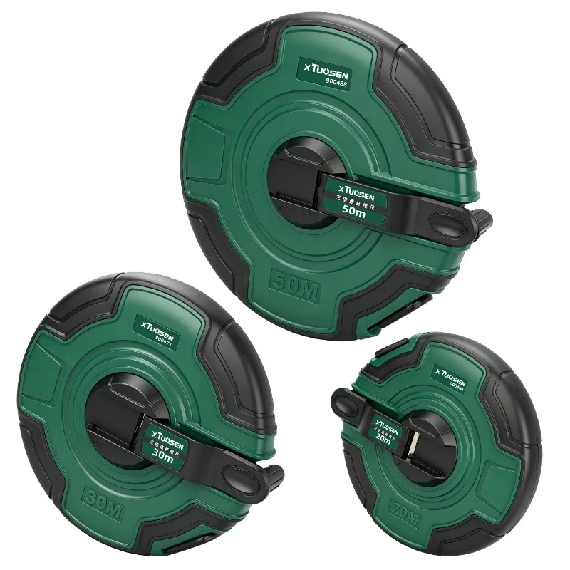 Fiber Measuring Tape Disc Shape Industrial Tape Measure Multiple Lengths Engineering Survey Tool Wholesale Supply