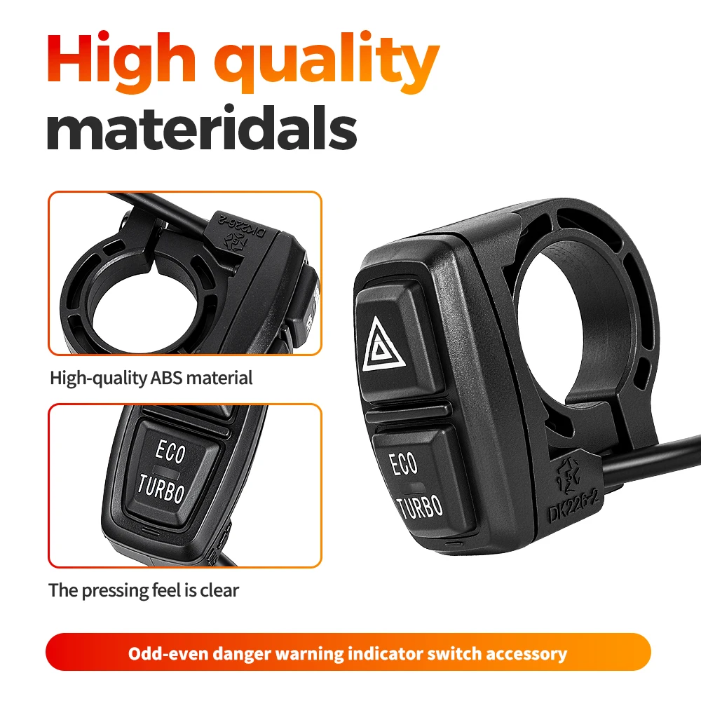 ECO TURBO Hazard Warning Indicator Switch Double Warning Button For Dualtron Togo Electric Scooter Parts