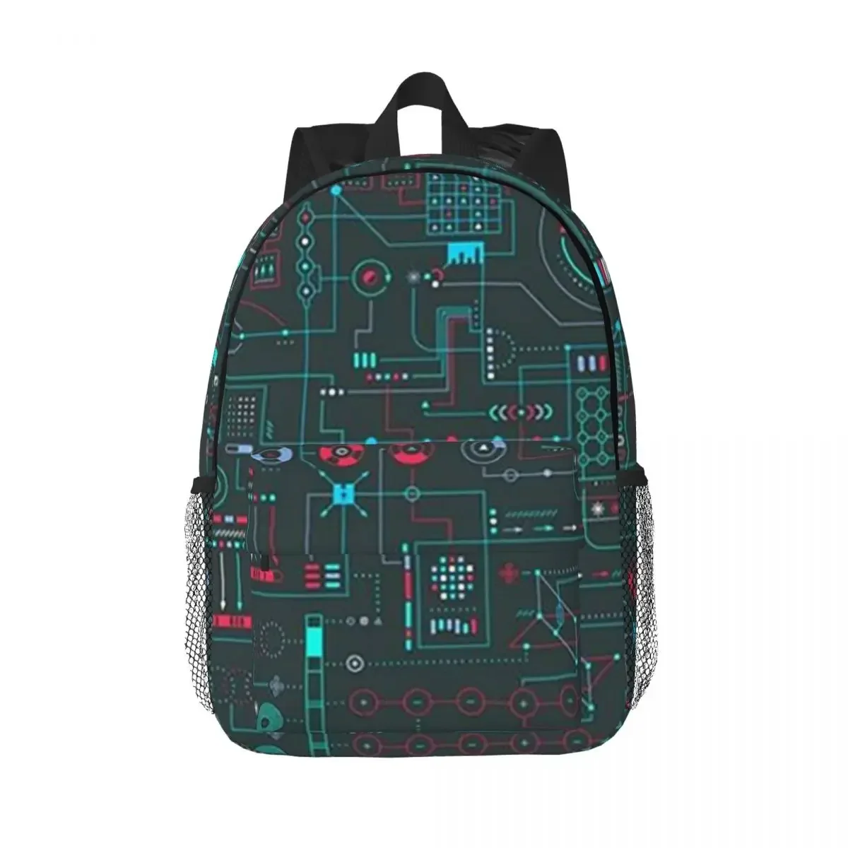 Circuit Board Electronic Backpacks Boys Girls Bookbag Casual Children School Bags Travel Rucksack Shoulder Bag Large Capacity