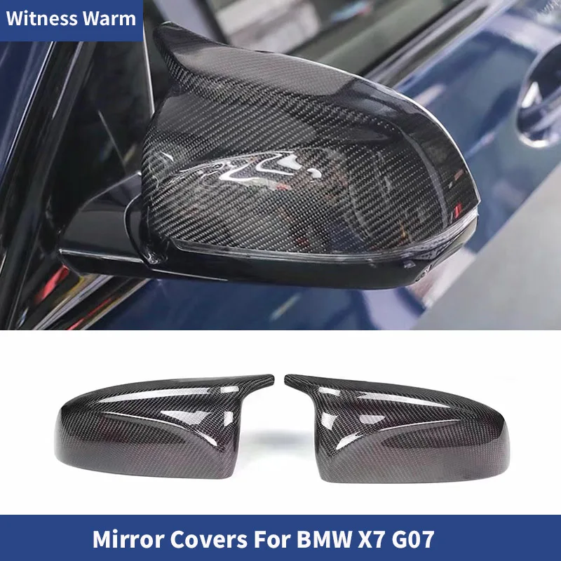 

Car Carbon Fiber RearView Mirror Cover For BMW X7 G07 2021