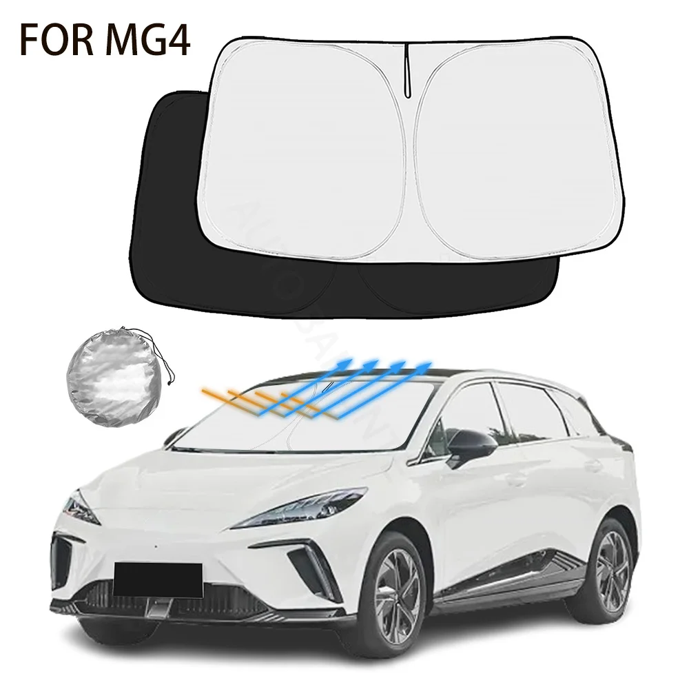 

For MG 4 EV MG4 2022-2024 2025 Car Windshield Sunshade Cover Front Window Sun Shade Visor Car Interior Accessories UV Protection