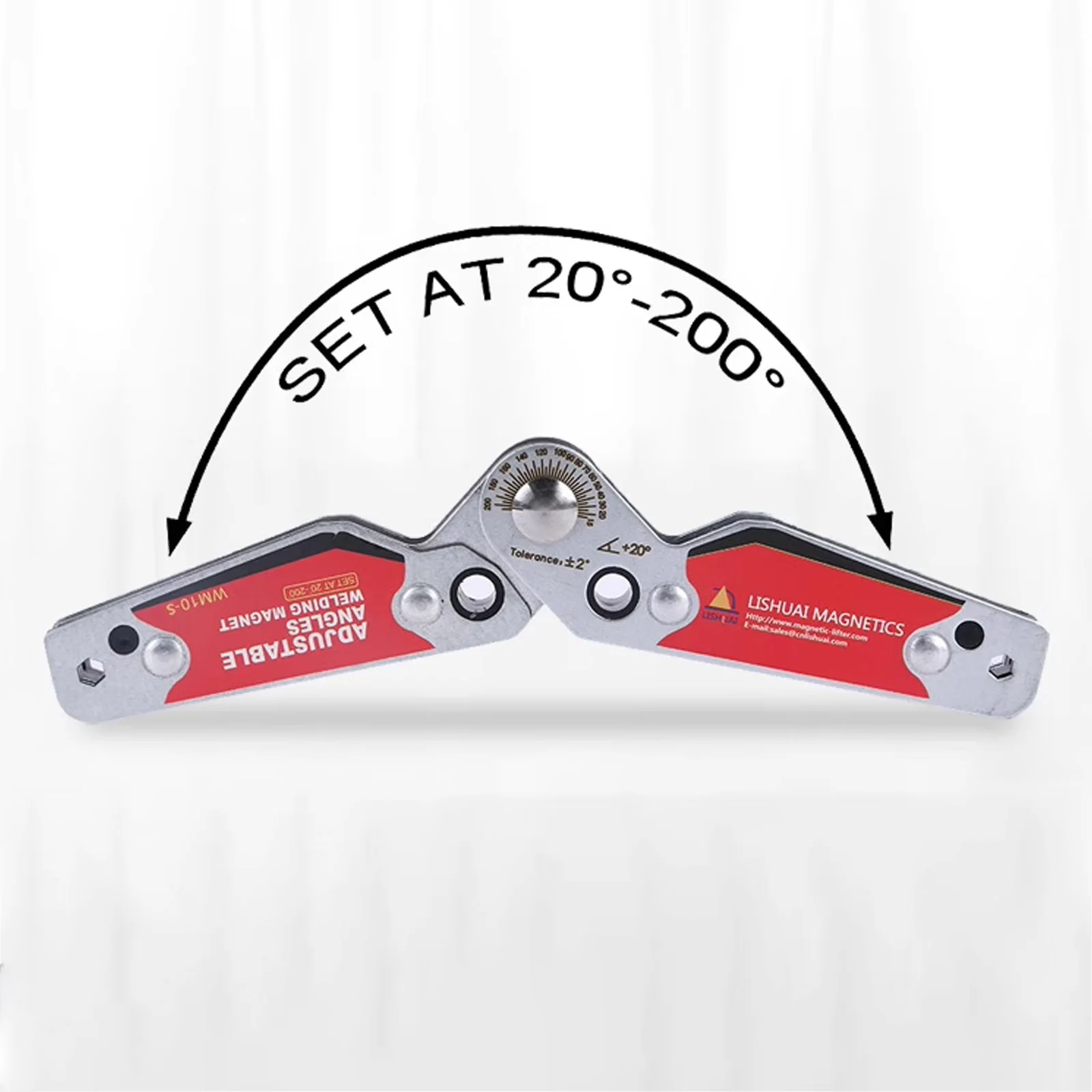 

20°-200° Adjustable Angle Magnetic Holder, Multi-Angle Strong Magnetic Welding Clamping Positioner