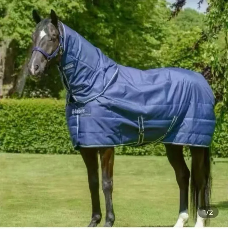 Imported horse clothes Bucas winter horse clothes 300G cotton, thickened horse clothes with neck cover, removable neck cover
