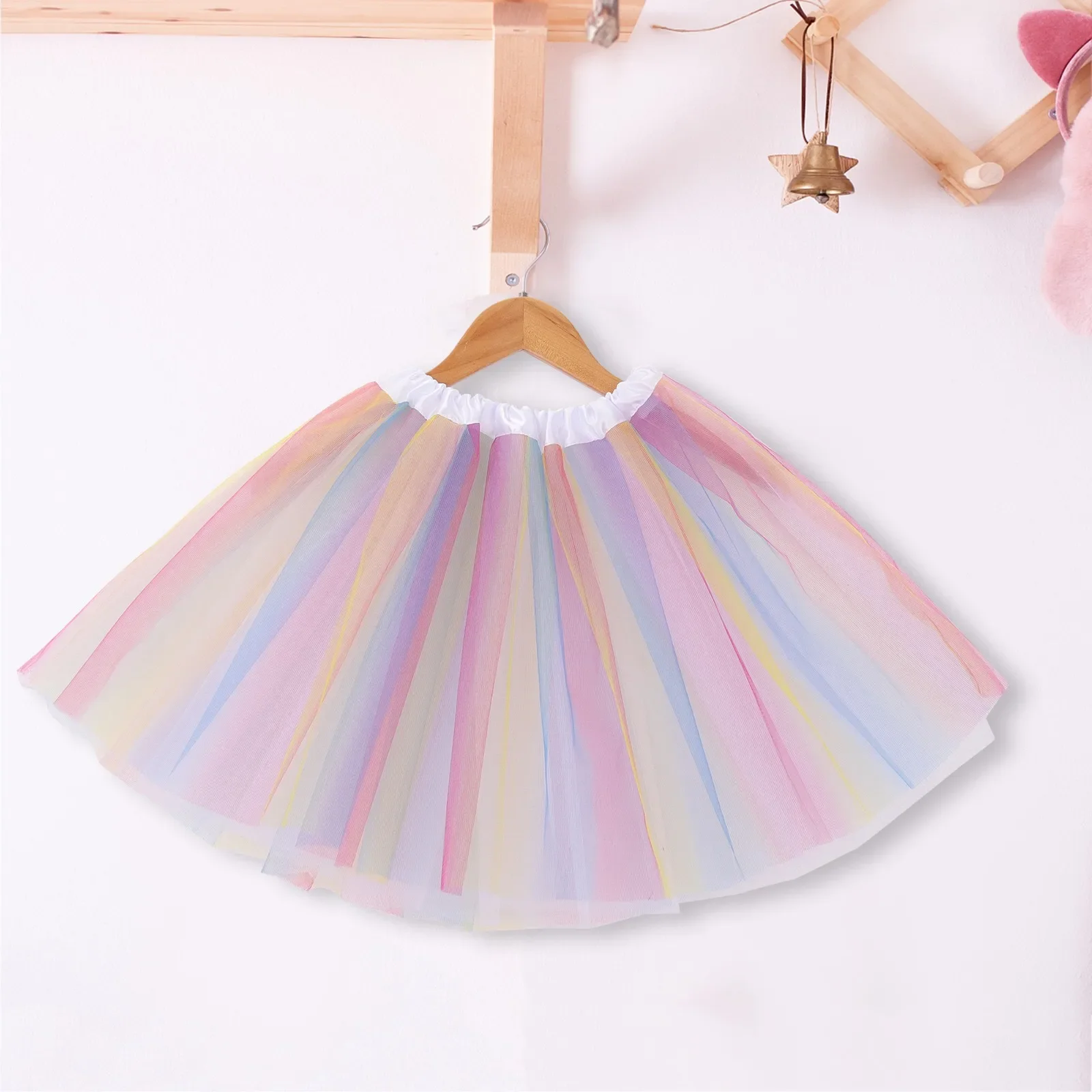 Women's Short Party Tutu Ballet Bubble Dance Skirt Colorful Retro Multi Layer Tulle Petticoat Dance Dress Prom Evening For Lady