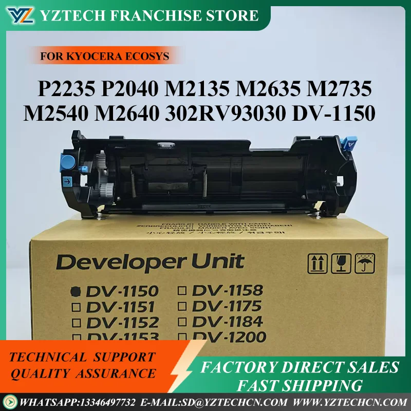 

1X DV-1150 Developer Unit Assembly DV-1152 DV-1153 For Kyocera ECOSYS P2235 P2040 M2135 M2635 M2735 M2040 M2540 M2640 302RV93030