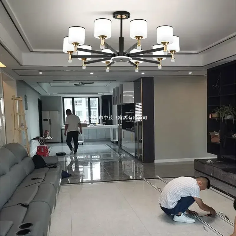 Simple Modern Atmosphere Nordic Dust-proof Dining Room Bedroom Light Luxury Lighting Package Living Room Chandelier