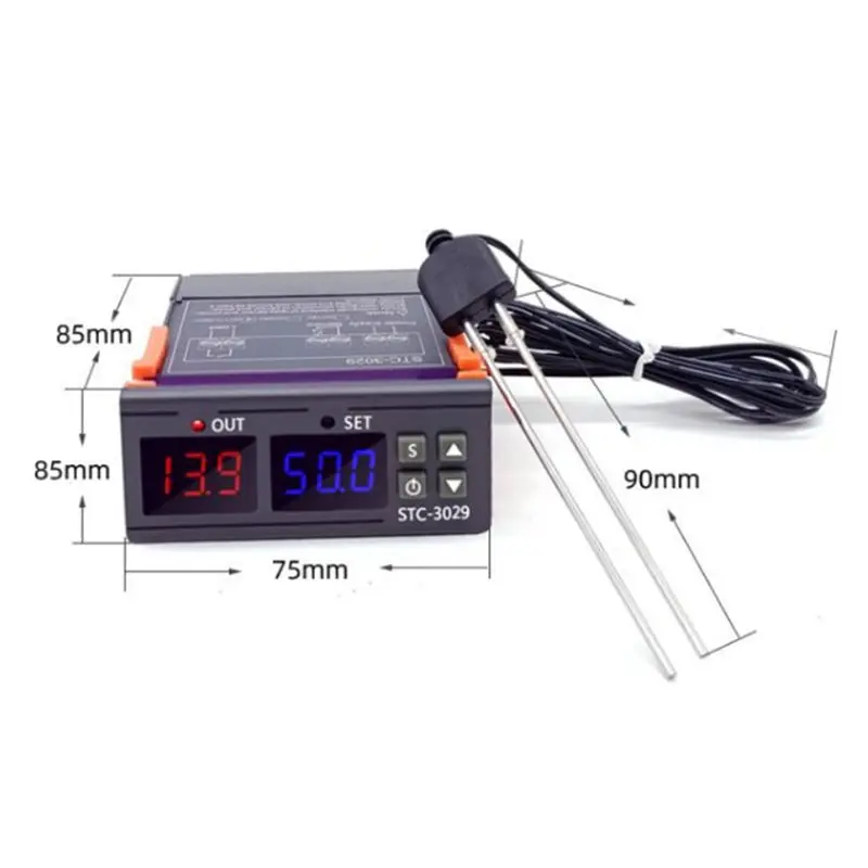WORTHOWN-2X STC-3029 Moisture Controller Soil Moisture Sensor Module Soil Moisture Tester For Gardening Plants Farming