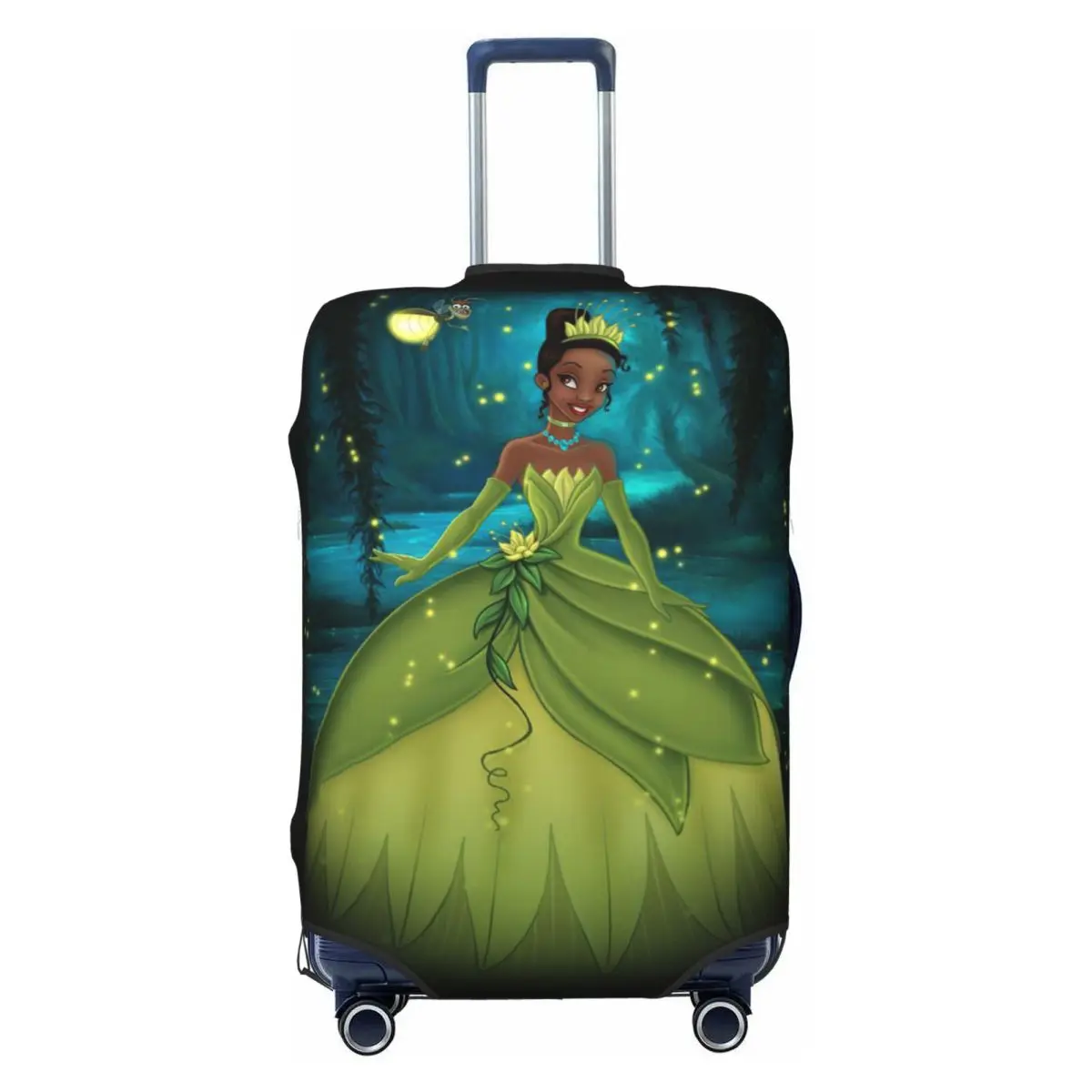 

Custom Funny The Princess Cartoon And The Frog Luggage Cover Protector Elastic Travel Suitcase Covers