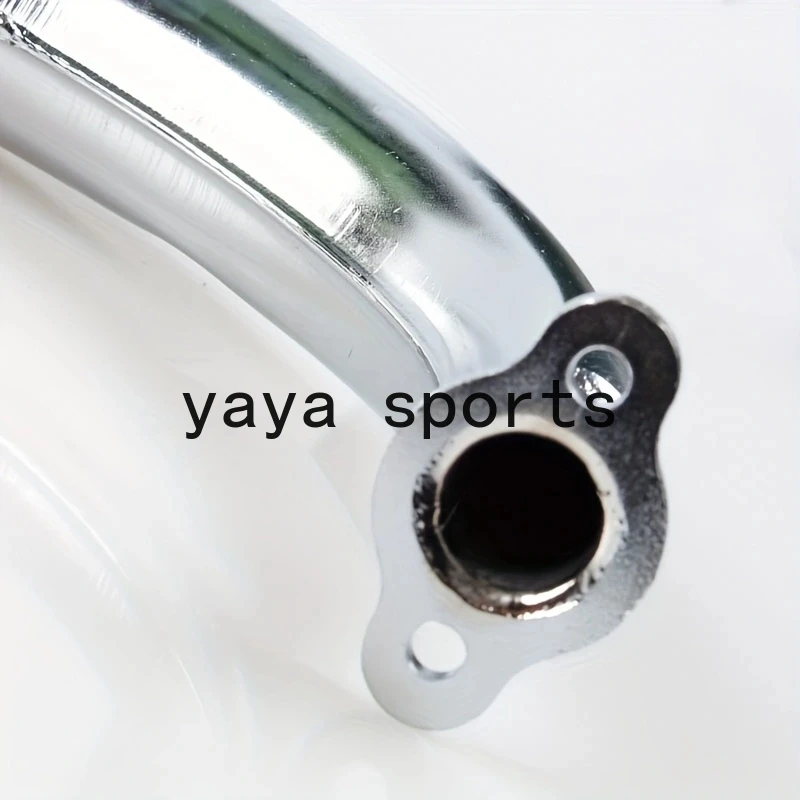 1Pc Half Moon Silencer Muffler Exhaust Black For 49cc 60cc 66cc 80cc 2-Stroke Engine Motor Motorized Bicycle Bike Motorcycles