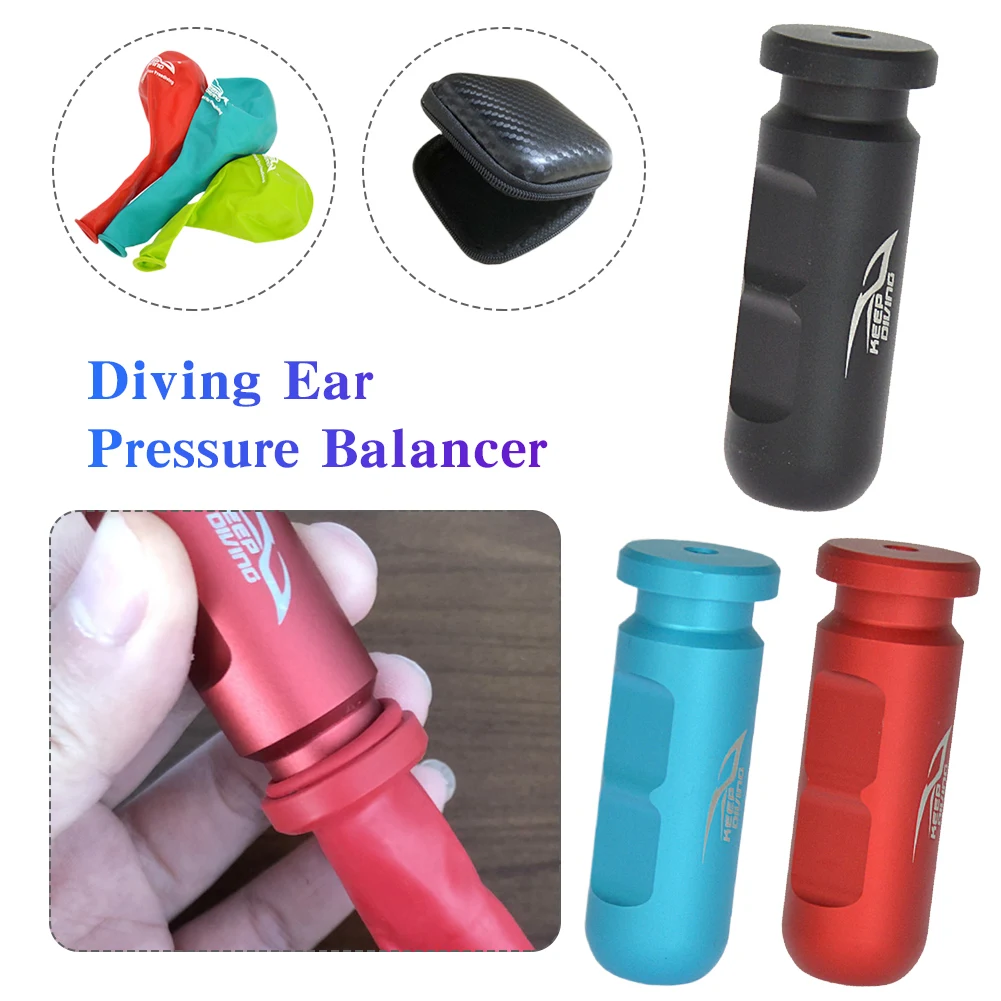 Frenzel Ear Equalization Training Tool Anodized Aluminum Alloy Improve Freediving Performance Ear Diving Training Tool