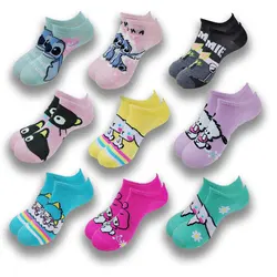 Fashion Cartoon Printed Men's and Women's Boat Socks Breathable Invisible Low Ankle Soft Comfortable Socks in Summer