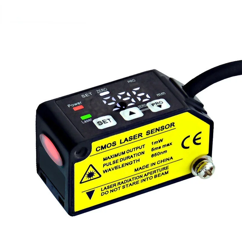 Laser displacement sensor: Analog high-precision laser displacement ranging and thickness measurement sensor