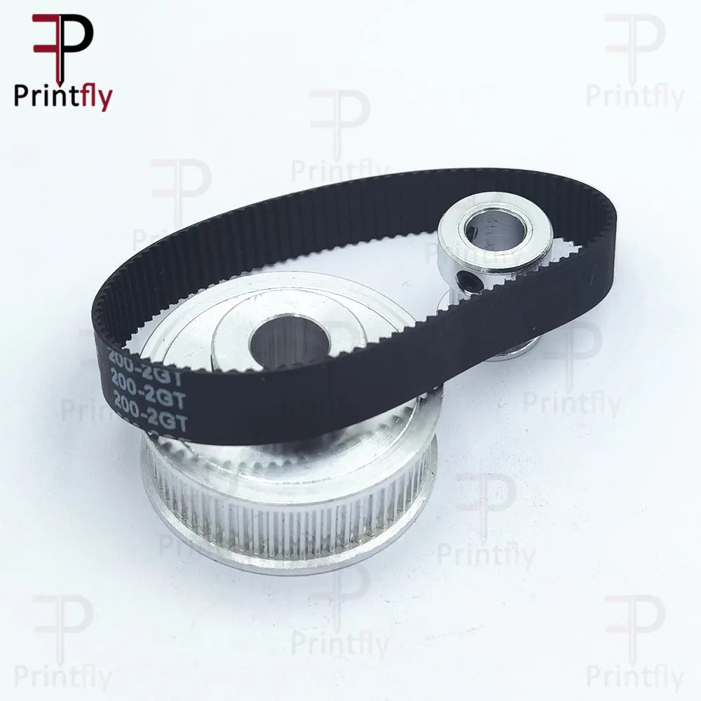 Printfly polea de correa de distribución GT2, 60 dientes, 20 dientes, 5mm/8mm, reducción 3:1/1:3, ancho de correa 6mm 10mm para accesorios de