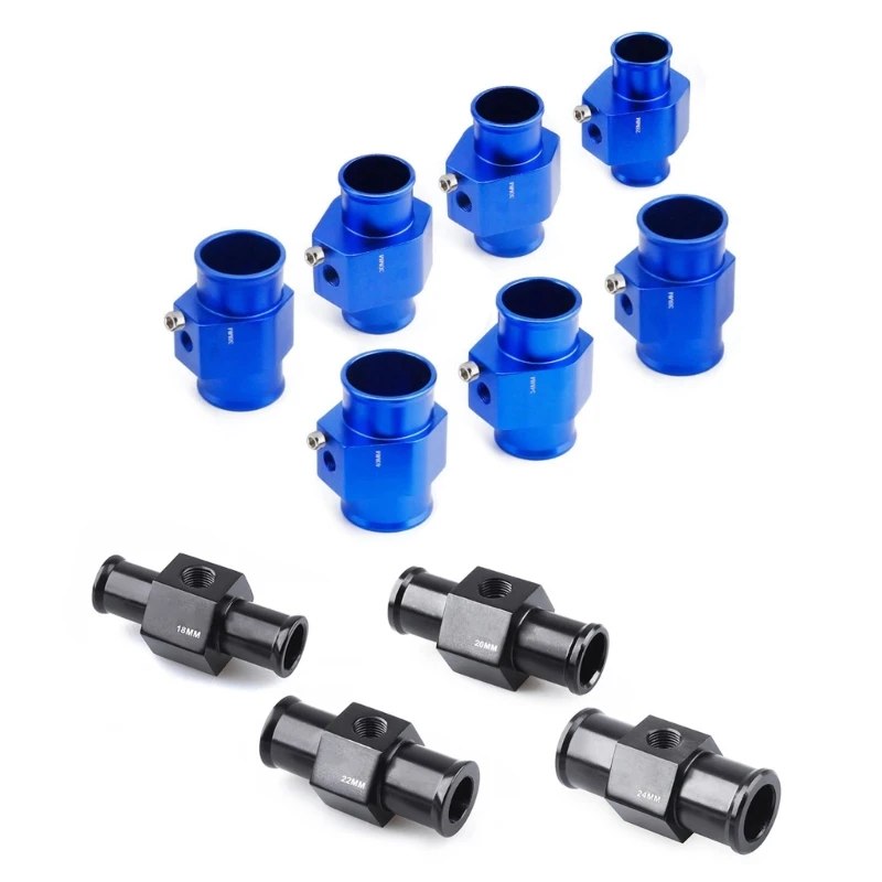 

G7NA Water Temperature Meter Joint Water Temp Gauge Joint 18/20/22/24/28/30/32/34/36/38/40MM Temp Hose Adapter Hose Clamps