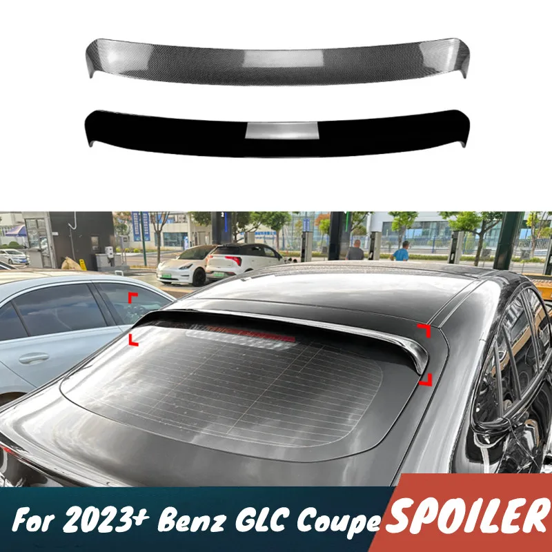 

Для 2023+ Mercedes Benz GLC Coupe AMG автомобильный спойлер на заднее лобовое стекло крылья черный карбоновый комплект кузова тюнинговые аксессуары часть