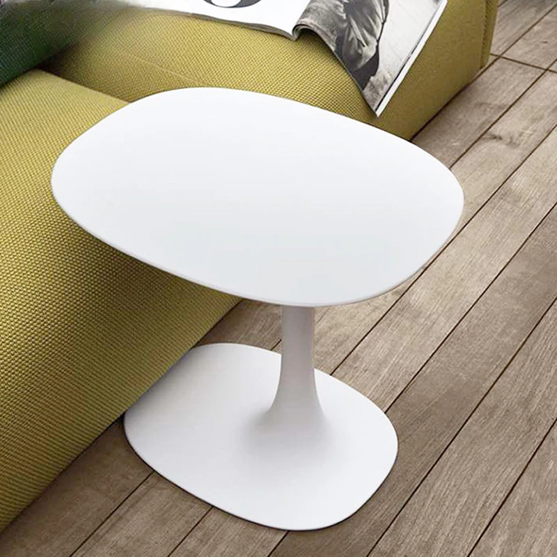 Modern simple small apartment coffee table living room sofa edge T-shaped round creative mushroom model room corner table