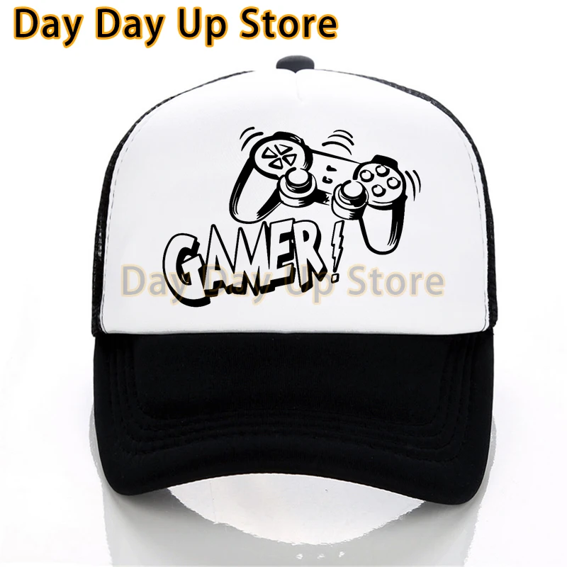 For gamer cap funny Gaming Baseball caps Video Game Shirt Men Summer Mesh cool hat Men women adjustable snapback hats