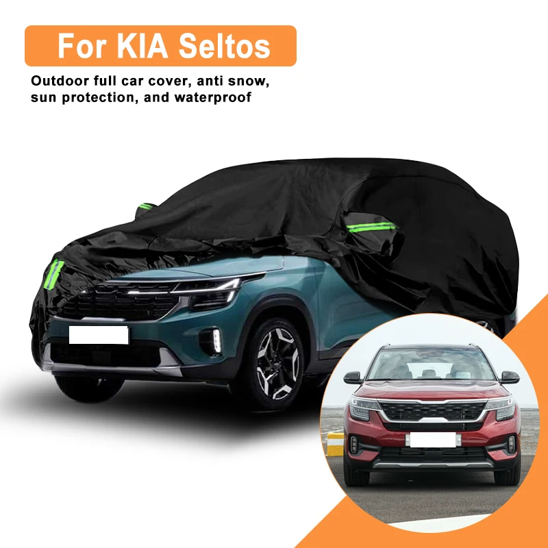 

For KIA Seltos Car Full Cover - Outdoor Waterproof Snowproof Sunshade, Winter & Summer All Weather Auto Protection Accessory