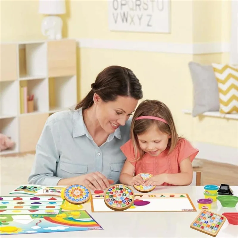 YWDZ-мозаичная плитка для поделок, наборы мозаики из смешанного цвета с деревянной подставкой для взрослых, для украшения дома ручной работы