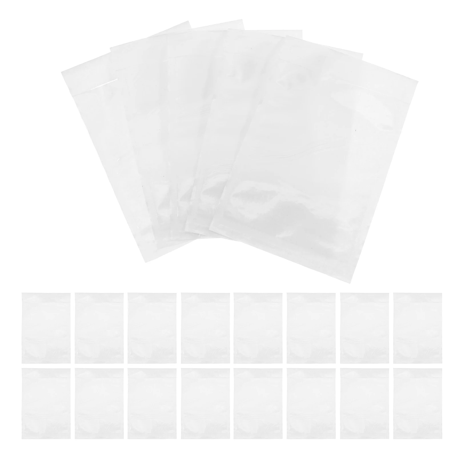 100Pcs Clear Adhesive Packing List Envelopes Transparent Shipping Pouches Document Protection Waterproof Mailing Label Holder