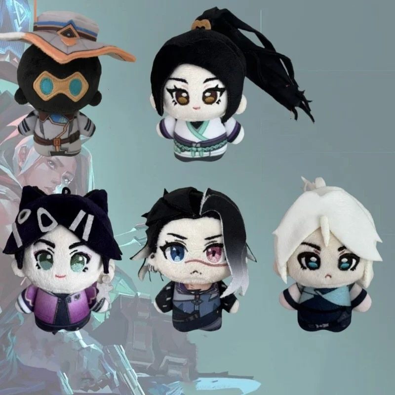 

Новые плюшевые игрушки Valorant 10 см, милые мягкие мультяшные подушки, аниме-брелоки, куклы для детей, подарок на день рождения или Рождество