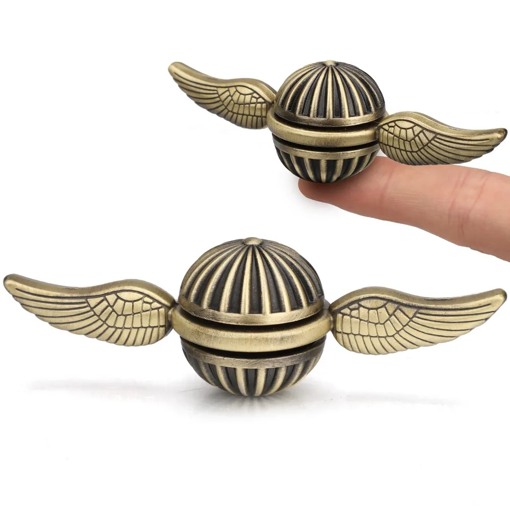 EDC Fidget Spinner Toy Fingertip Rotating Wings Gyroscope Stress Relieving Toy Children Adult Rotating Metal Ball Desktop