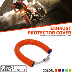 Motorcycle OTOM Exhaust Protector Cover Guard Heat Shield Anti-hot For KTM EXC SX SXF EXCF XC XCF XCW MX 250 350 450 500 525 530