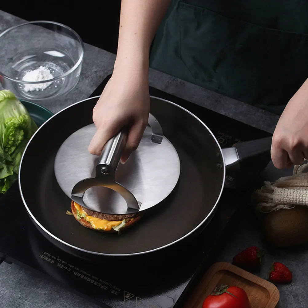 

Stainless Steel Burger Press Round Patty Maker Tool for Kitchen Meat Presser Smasher Hamburger Pie Mold Handheld Gadgets