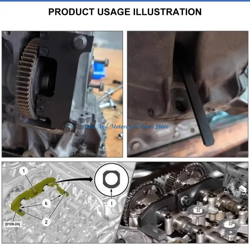 P9FD Accuracy Werkzeugsatz für Motorausgleichswellen, inklusive Aufbewahrungsbehälter, Zahnriemenausrichtung für Fahrzeug 208 – Detail 5