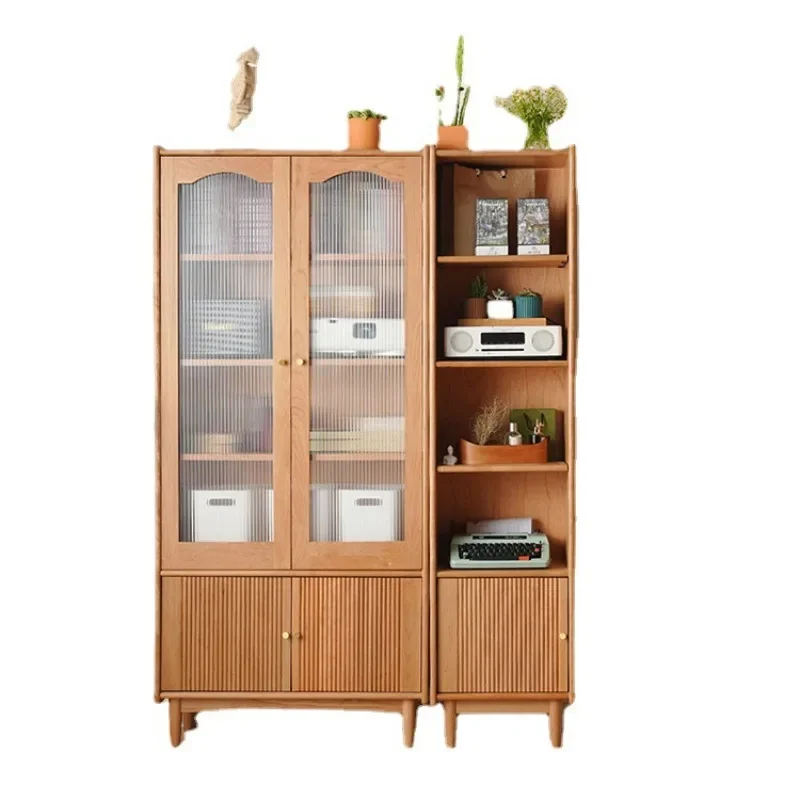 

Modern minimalist display locker, glass door storage bookcase