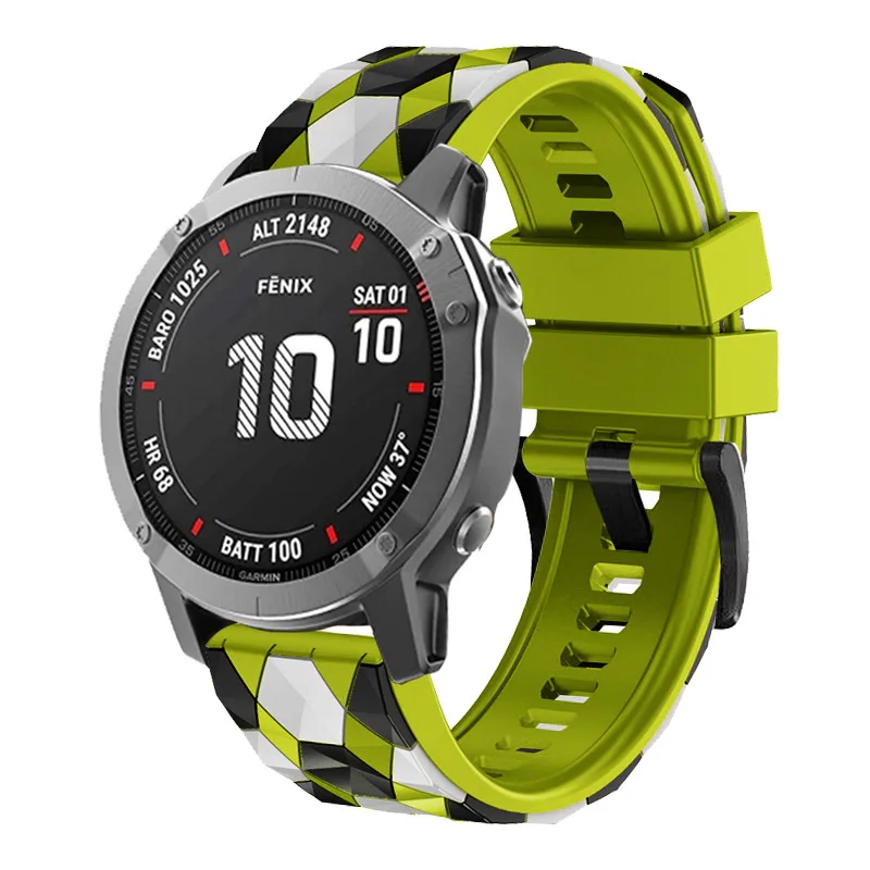22 26mm cinturino in silicone per Garmin Fenix 7X 7 6 6X Pro 5X 5 Plus 3HR cinturino sportivo Epix Gen 2 Quickfit Smartwatch cinturino braccialetto