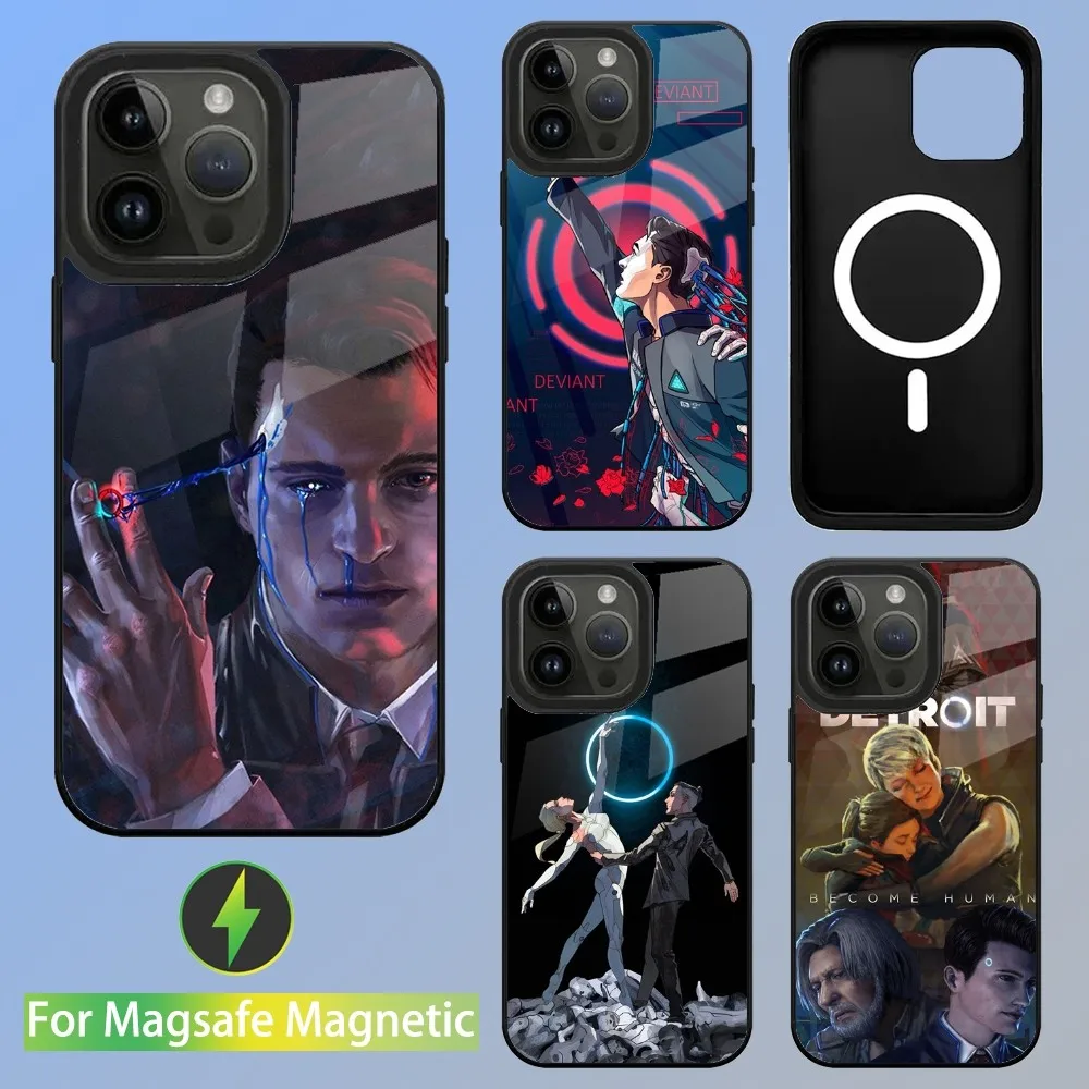 

Game Detroit Become Human Phone Case For iPhone 15,14,13,12,11,Plus,Pro,Max Mini Magsafe Magnetic Wireless Charging