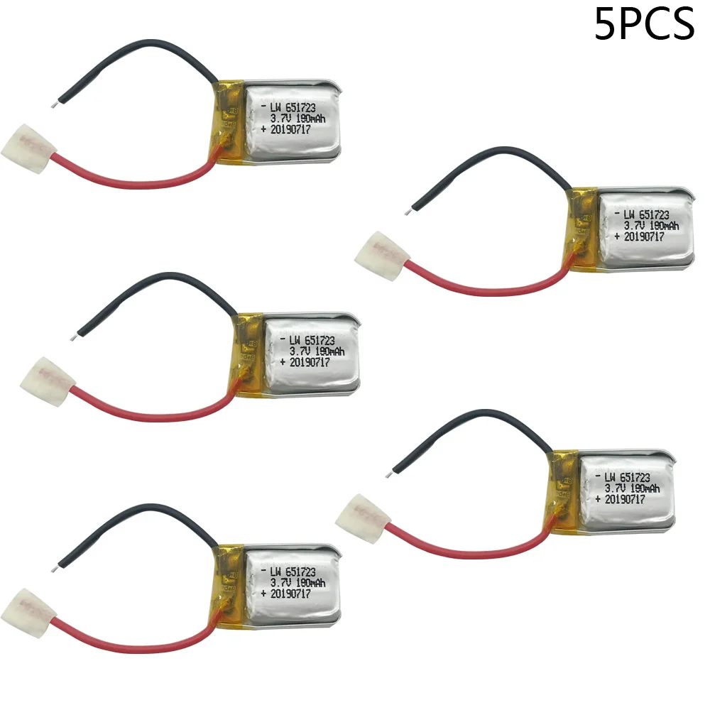 5 sztuk 3.7V 180mAh bateria lipo dla Syma S107G S109G S111G S105 S107 S109 dla RC akcesoria do śmigłowców 3.7V baterii