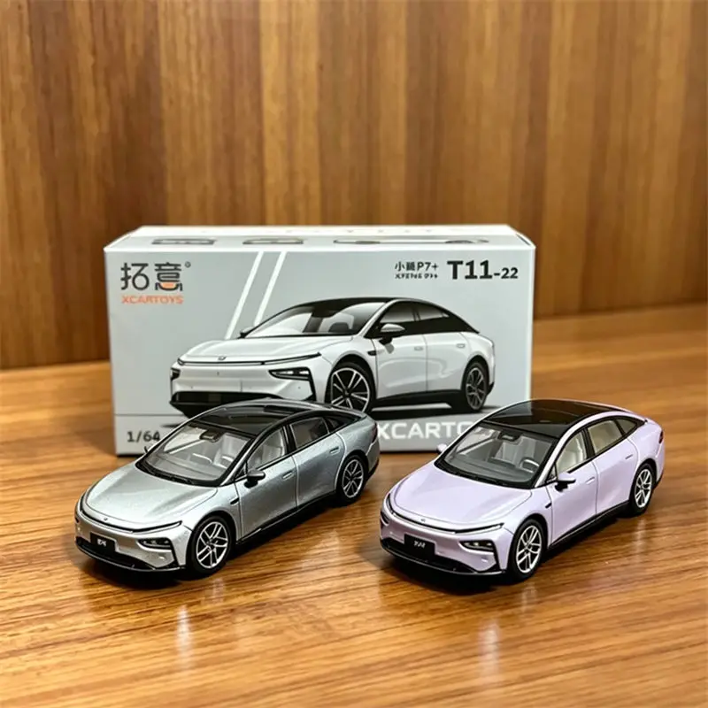 1:64 XPENG P7+ Fließheck-Coupé Legierung Elektro-Sportwagen Modell Simuliertes Druckguss-Metallmodell für Fahrzeuge mit Neuer Energie