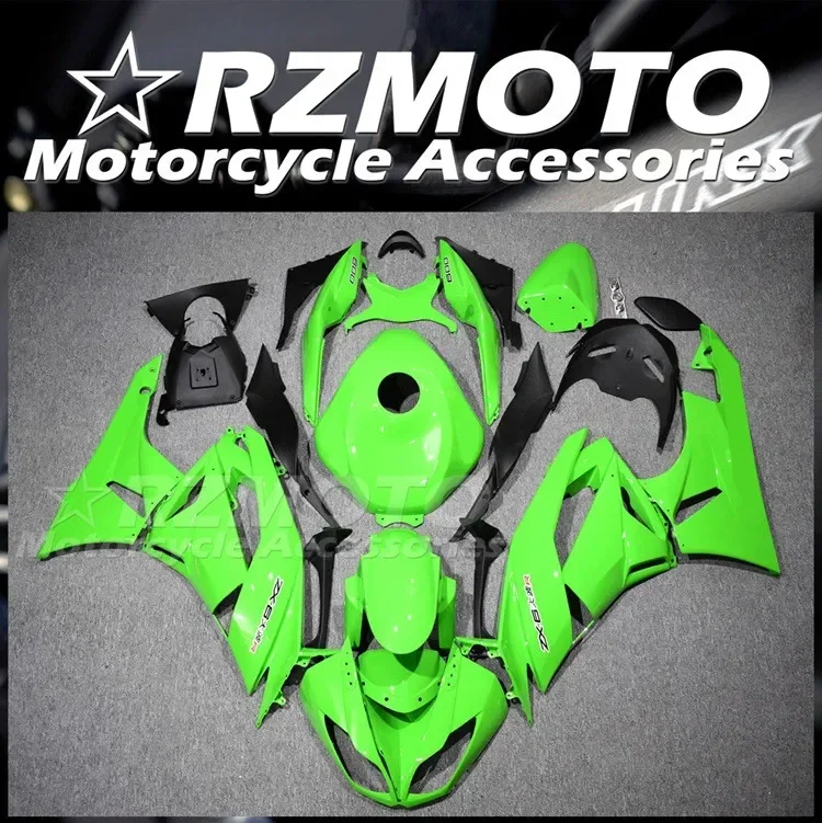 

4Gifts New ABS Fairings Kit Fit For KAWASAKI ZX-6R ZX6R 636 2009 2010 2011 2012 09 10 11 12 Bodywork Set Green + Tank Cover