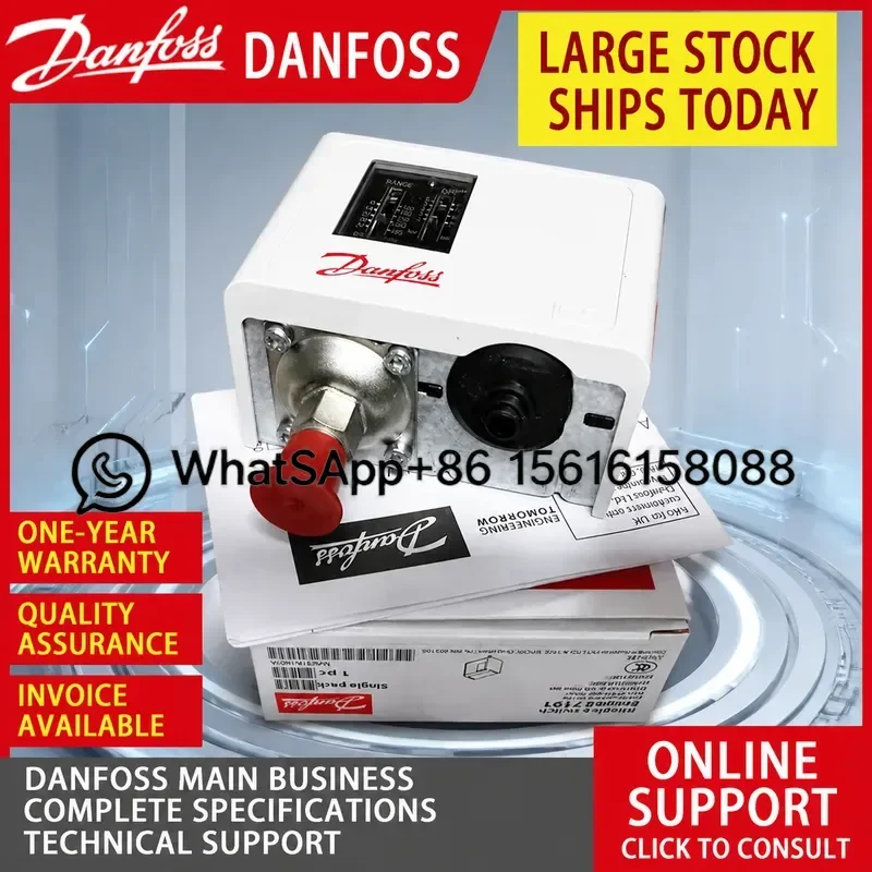 Danfoss KP2 Pressure Switch 060-131866 060-1120 060-112066 91 Bar Refrigeration Compressor Control Relay Valve Sensor HVAC