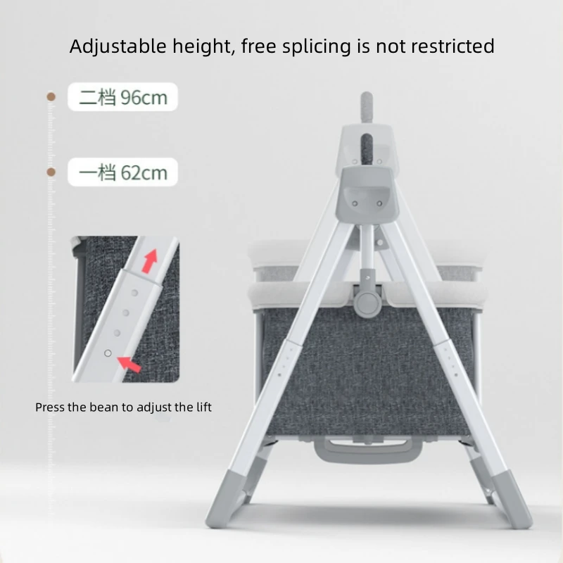 Bebek için çok fonksiyonlu elektrik beşiği katlanır shaker sallanan sandalye yenidoğan için bebek yatağı kaldırma sepeti