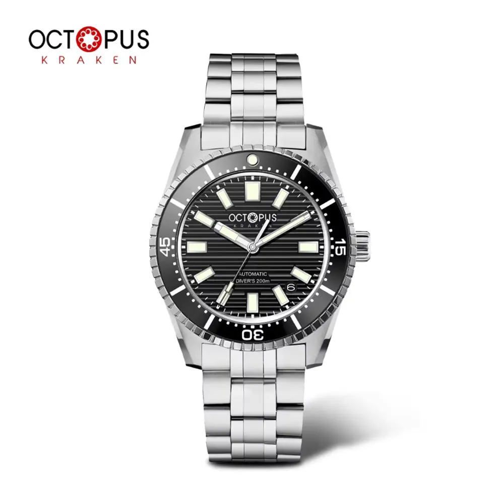 Octopus Kraken Retro Men's Watches 316L Stainless Steel 39mm Diver Automatic NH35A Movement 20Bar Waterproof Sapphire Crystal