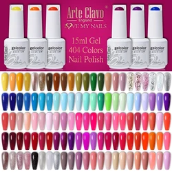 Arte Clavo 15 ml Gel-Nagellacke, rosa Nude, Hybrid-Nagelgel, Lak-Maniküre, semipermanenter emaillierter Lack für UV-LED-Nagelzubehör