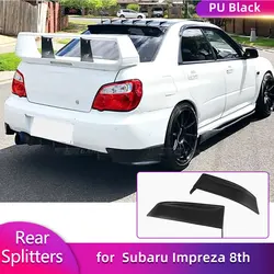 Auto Achterbumper Splitters Flaps Cupwings voor Subaru Impreza 8th 2003-2005 Racing Achtersplitters Lip Schorten Body Kits PU Zwart