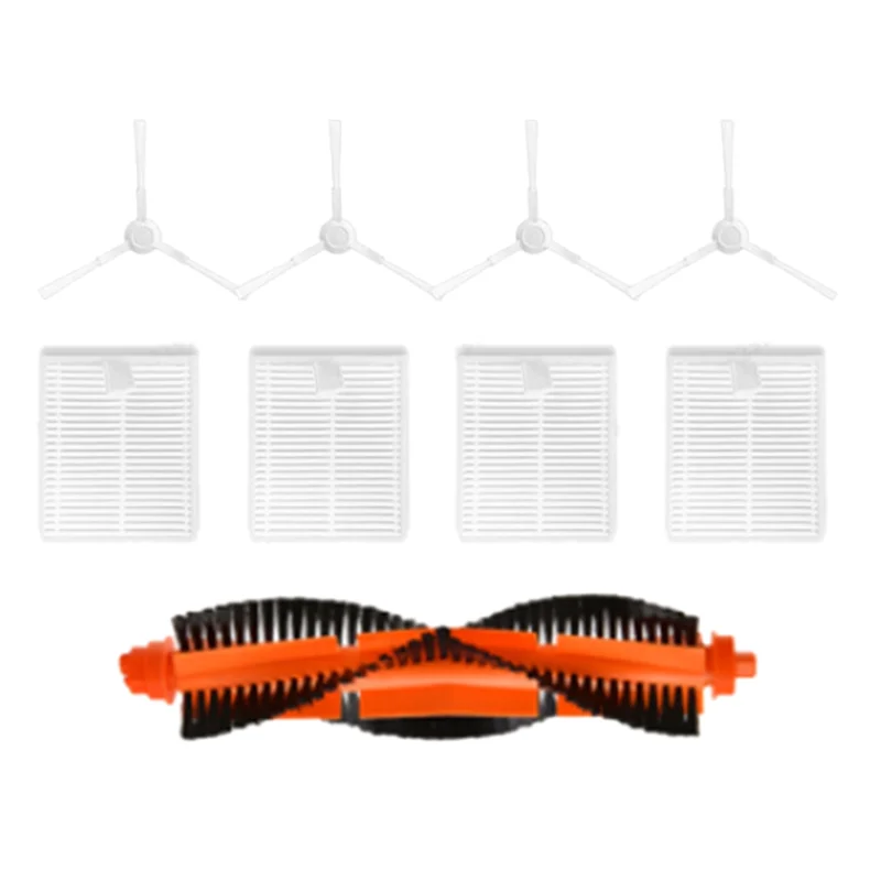 9pcs החלפת חלקי חילוף עבור רובוט xiaomi ואקום e10 e12 b112 אביזרים ואקום מברשת צד עיקרי