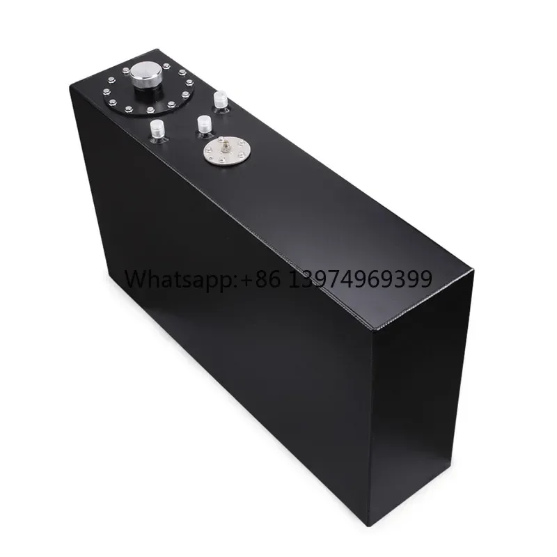 Hot Sales 70L Aluminum Alloy Rectangular Fuel Tank with Sensor Internal Fuel Cell Oil Catch Can for Autos Parts