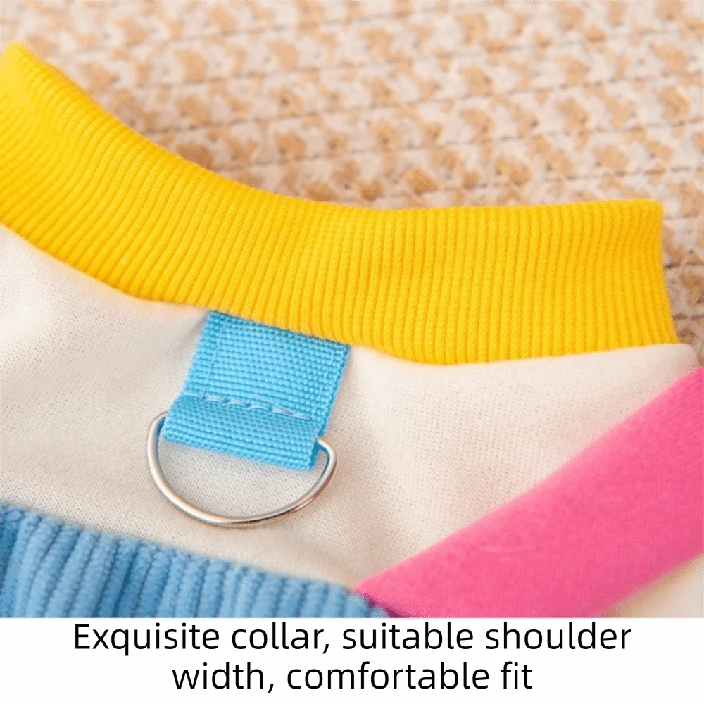 Pet Supplies Warm Dog Overalls Soft Comfortable Dog Jumpsuit Macaron Color Four Legged Cat Coat Autumn Winter
