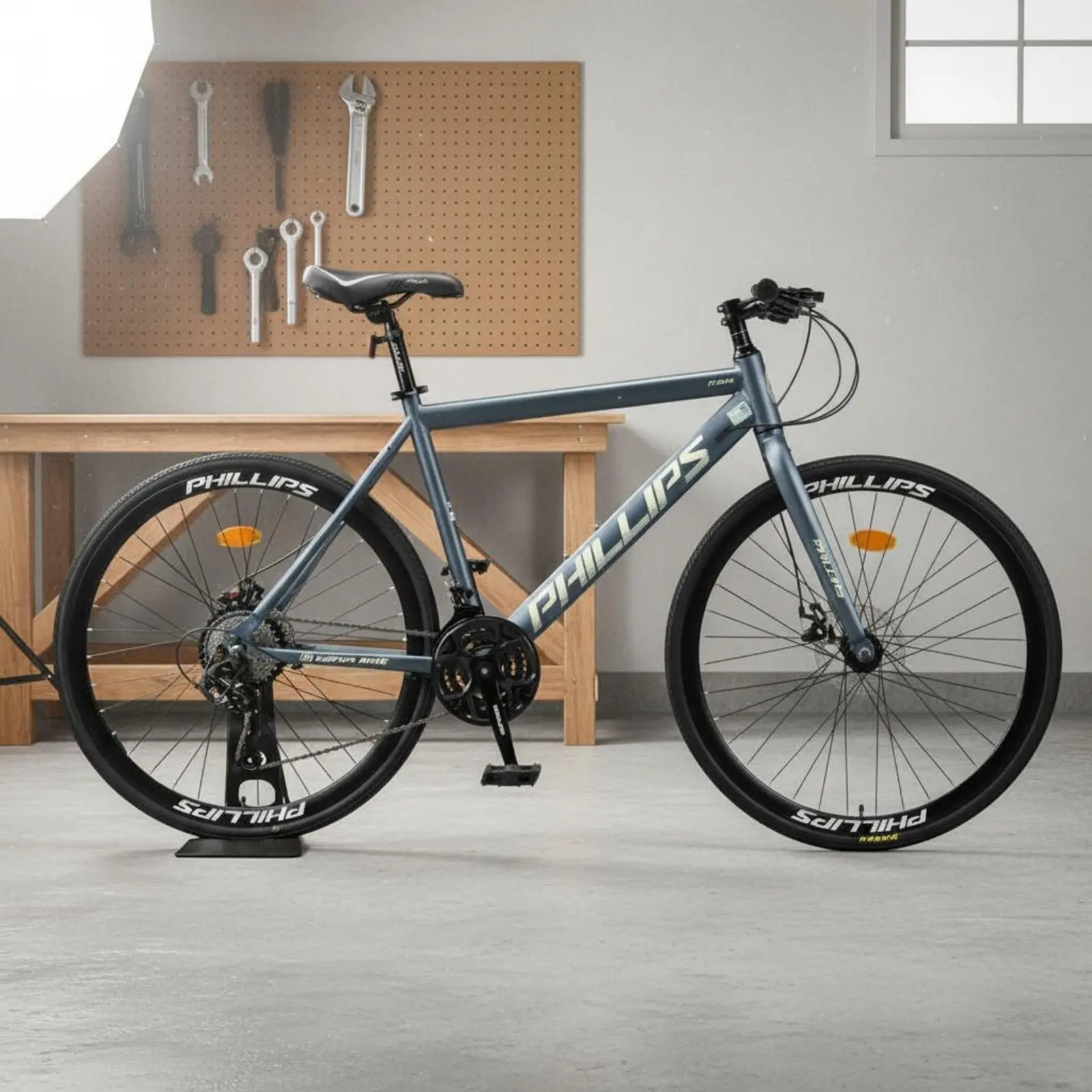 Multi-Speed Street Bike Lightweight Street Bike Racing Bike Twin Disc Brakes Individual Transport Easy Assembly