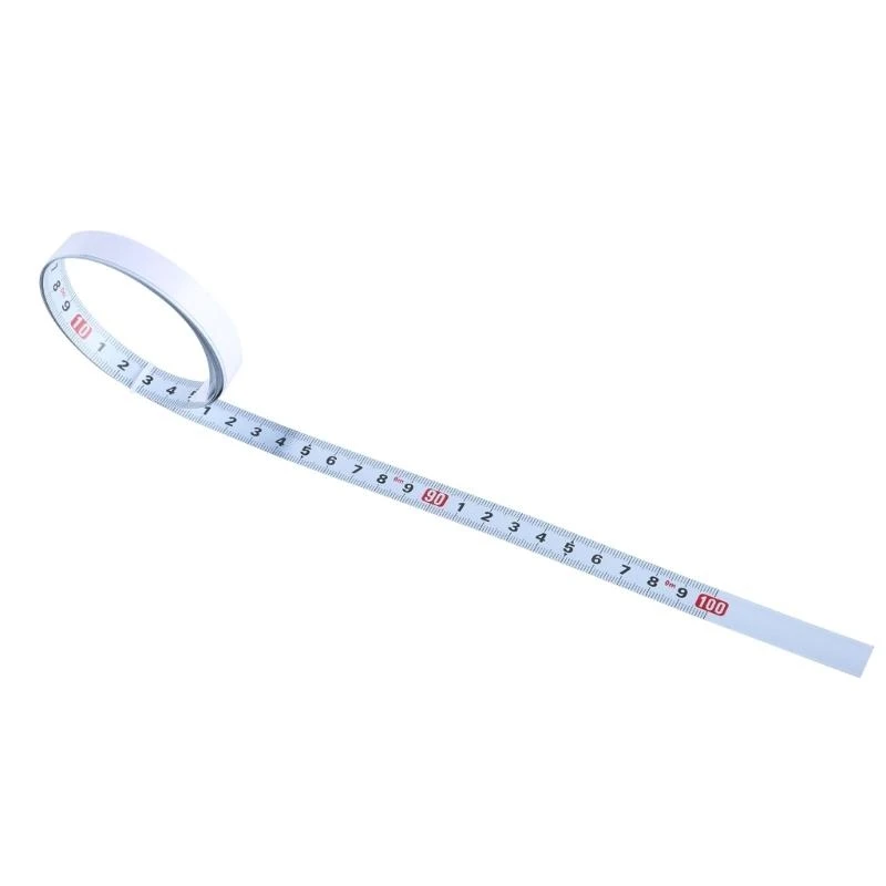 

652F Adhesive Measuring Tape, Removable Adhesive Measuring Tape,Steel Metric Tape Measure for Home or Office Use