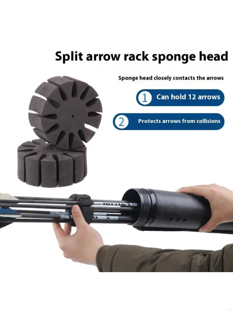 

Compacts Arrows Storage Rack with Shocked Absorbing Fit 6 8mm Carbon Fibers Arrows During Transportation 4XBB