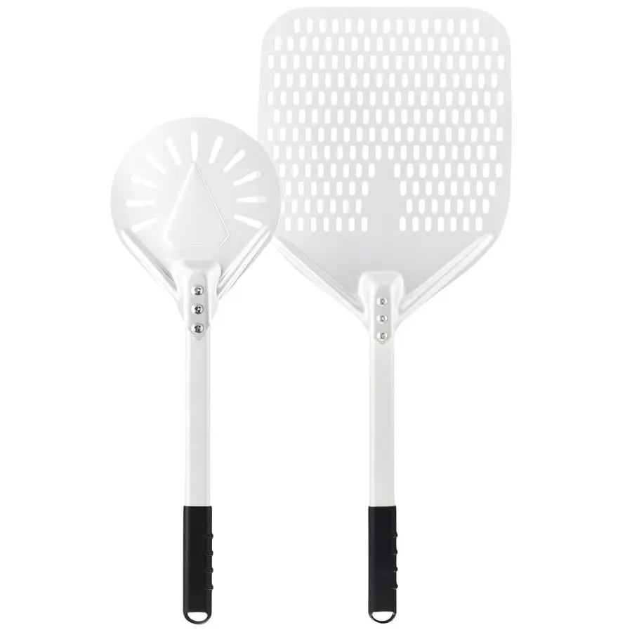 

Inch 7 Inch Perforated Pizza Peel Set, Pizza Turning Peel with Metal Handle, Pizza Spatula Paddle for Homemade Pizza Oven Access