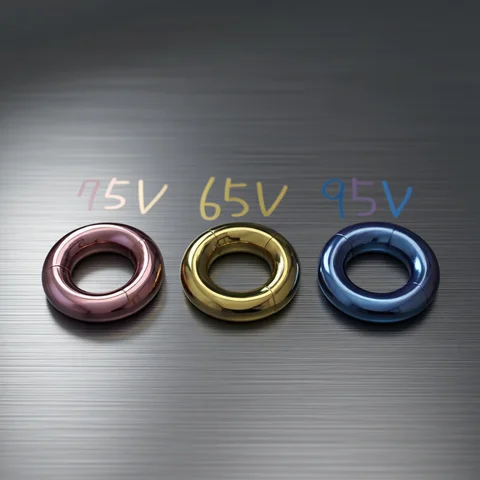 ASTM F136 Titanium Large Gauge 4G 6G 8G 10G Single Hinged Clicker Segment Hoop Ring Mirror Septum Nose Piercing Anodizing Body