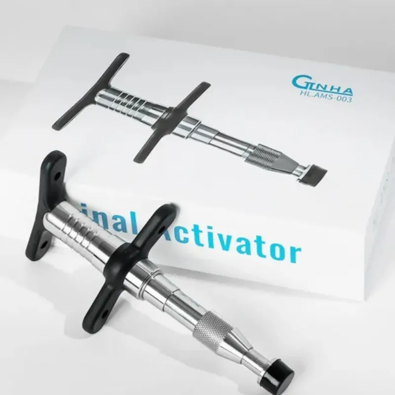 Manual Chiropractic Adjuster, Home Spinal Activator for Back Neck Massage, Precision Self Adjustment Tool for Body, Muscle Relax